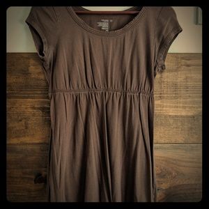 Brown mini dress